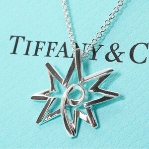 Tiffany & Co. Paloma Picasso Sunburst Pendant Necklace Sterling Silver